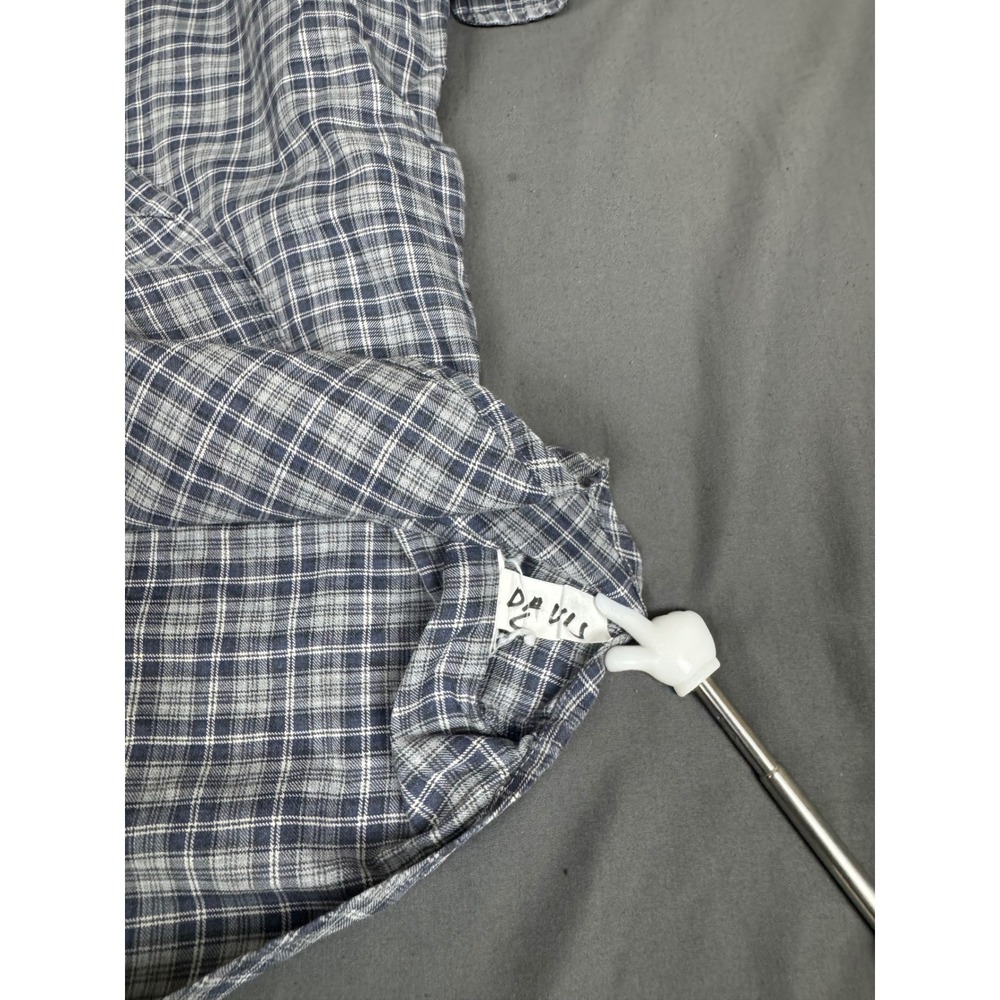 Ralph Lauren Classic Fit Plaid Button Down Shirt Mens Blue Grey Long Sleeve - Picture 15 of 16